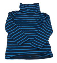 Tmavomodro-modrý pruhovaný rolák Topolino