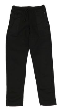 Černé tepláky se šusťákovými prvky Primark