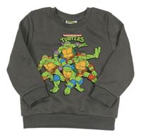 Antracitová mikina - Želvy Ninja Primark