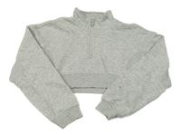 Svetlosivá crop mikina Primark