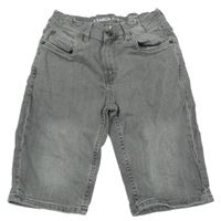 Šedé slim riflové kraťasy Garcia 