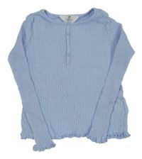 Svetlomodré rebrované tričko H&M