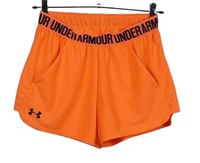 Dámské neonově oranžové sportovní funkční kraťasy s logy Under Armour 