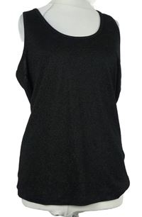 Dámský černý třpytivý úpletový top Dorothy Perkins