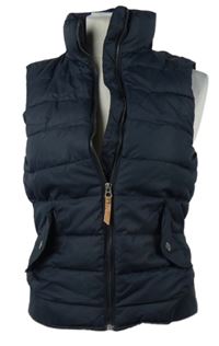 Dámská tmavomodrá šusťáková zateplená vesta H&M