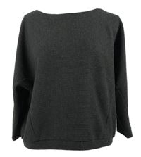 Dámská tmavošedá žebrovaná mikina Opus 