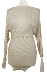 Dámská pudrová vzorovaná svetrová tunika Joxy 