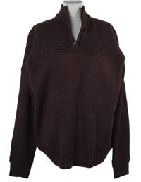 Nové - Pánsky hnedý sveter TU