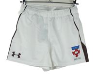 Pánske bielo-hnedé športové kraťasy s erbem Under Armour