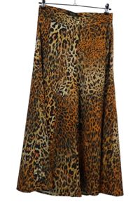 Dámské oranžovo-černé vzorované culottes kalhoty Brian 