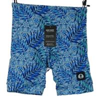 Nové - Pánské modré vzorované nohavičkové plavky Funky Pants 