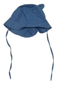 Modrý klobouk s oušky 