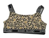 Béžovo-černá lambada s fľakmi zn. River Island