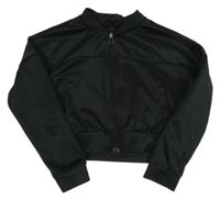 Čierna športová crop prepínaci mikina