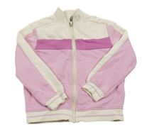 Bielo-ružová prepínaci mikina Kiabi