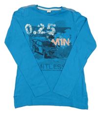 Modré triko s autem S. Oliver