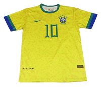 Žluto-zelené fotbalové tričko - Brazílie Nike