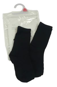 2x čierne ponožky F&F vel.27-30