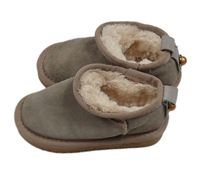 Šedé semišové zateplené válenky vel.25