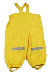 Žluté nepromokavé podšité laclové kalhoty Impidimpi
