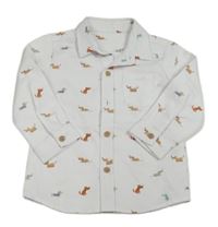 Bílá košile s pejsky Dunnes Stores 