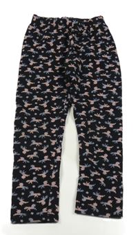 Černé zateplené legíny s jednorožci Impidimpi