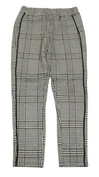 Kávovo-sivé vzorované tregíny s pruhom Next