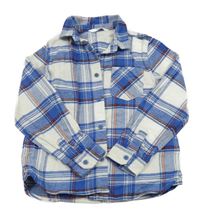 Modro-bílá kostkovaná košile M&S