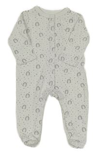 Biely overal s hviezdičkami a ježkami