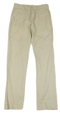 Svetlobéžové plátenné nohavice Kiabi