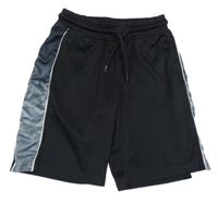 Čierno-sivé športové kraťasy C&A