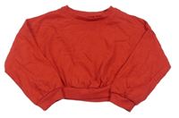 Červená crop mikina Next