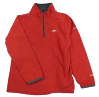 Červená fleecová funkčná mikina s logom Trespass