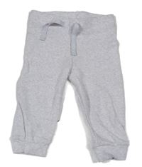 Světlešedé žebrované tepláky Primark