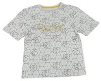 Bielo-sivé vzorované tričko s Pudsey George