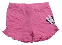 Ružové bavlnené kraťasy s Minnie zn. Disney