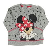 Sivá mikina s Minnie zn. Disney + C&A
