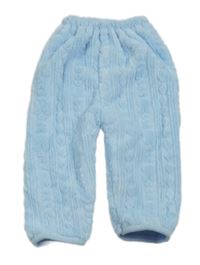 Svetlomodré chlpaté nohavice