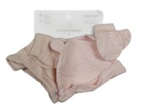 Nové - 4set - 2x růžová čepice + 2x růžové rukavice Dunnes