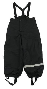 Černé šusťákové laclové oteplovačky H&M