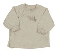 Béžová melírovaná mikina se žirafou F&F