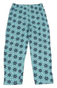 Světlemodré vzorované pyžamové kalhoty Y.d. 