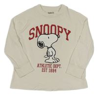 Bílé pyžamové triko se Snoopym Peanuts 