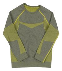 Šedo-limetkové spodní triko Lupilu