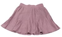 Fialovorůžová plisovaná sukňa so všitými kraťasy Ergeenomixx