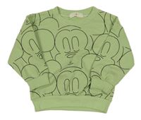 Pistáciová mikina s Mickeym 