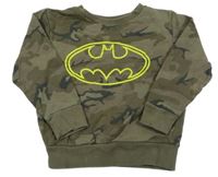 Béžovo-čierna army mikina s Batmanem Next