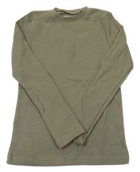 Khaki vzorované tričko F&F