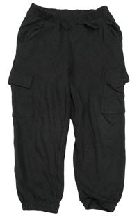 Tmavošedé cargo tepláky H&M