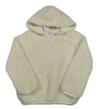 Smetanová huňatá mikina s kapucí M&S